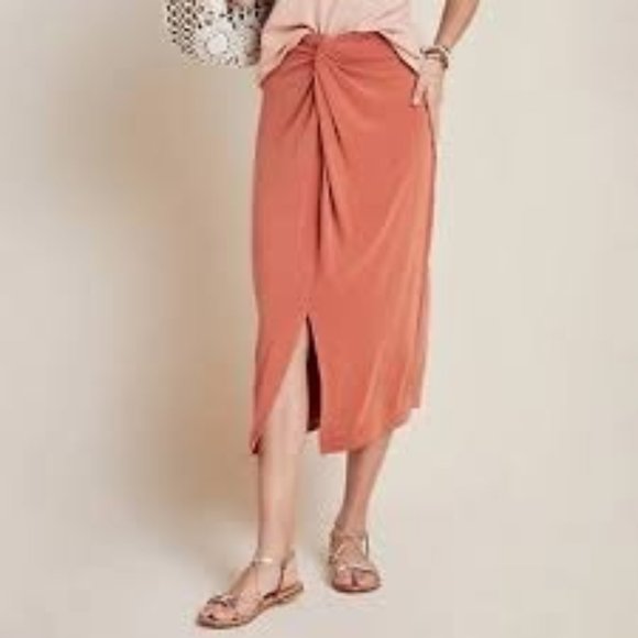 Anthropologie Skirts Anthropologie Junie Midi Twist Skirt Terra anthropologie-skirts-anthropologie-junie-midi-twist-skirt-terra